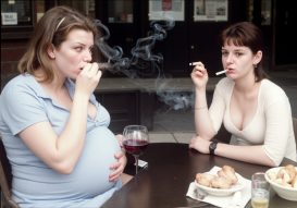 Two antivax pregnant smokers