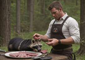 Raccoon dog meat